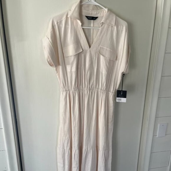 NWT Vera Wang Linen Dress (sz. Small) - Picture 1 of 3